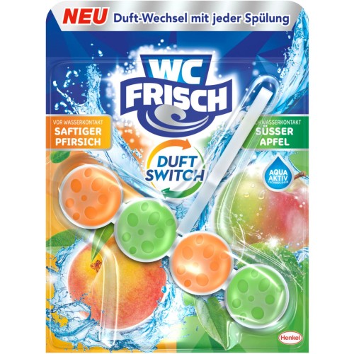 Wc Frisch Aqua Aktiv jabłko, brzoskwinia zawieszka
