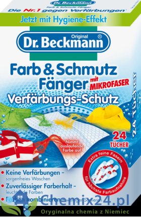 Dr Beckmann Chusteczki Wyłapujące Kolor 24 szt 
