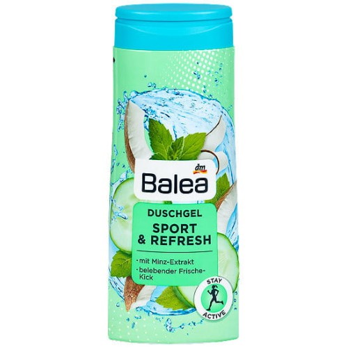Balea Sport &amp; Refresh żel z ekstraktem mięty 300ml