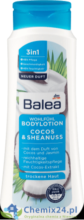 Balea balsam do ciała kokos masło shea 400 ml