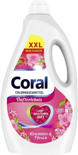 Coral Color wiśnia, brzoskwinia żel do pranai 60pr