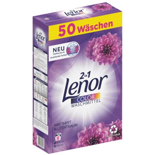 Lenor 2 w 1 Color Amethyst do kolorów 50 pr -3250g