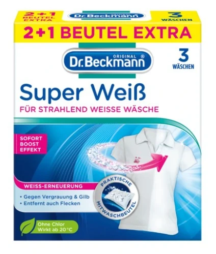 Dr. Beckmann saszetki wybielające Super Weiss 3szt