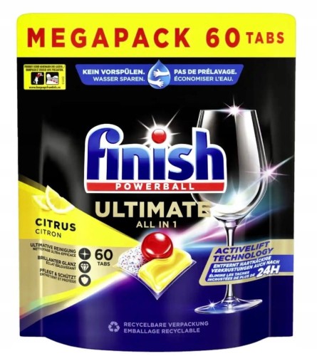 Finish Ultimate All in 1 Citrus 60 szt - 774 g DE