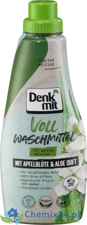 Denkmit jabłko, aloe vera płyn do białego 20pr-1 L