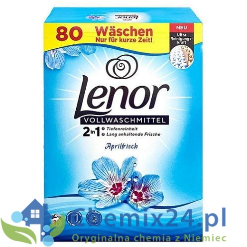 Lenor Aprilfrisch do białego 80 prań - 5,2 kg DE