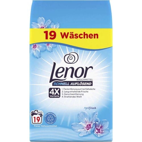 Lenor Schnell Auflosend Aprilfrisch 19 pr -1,14 kg