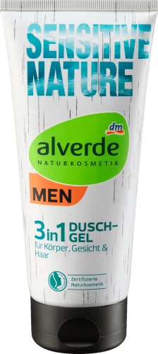 Alverde Men Sensitive Nature żel do kąpieli 200 ml