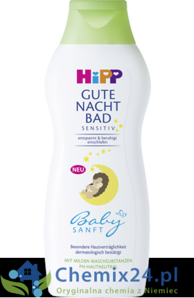 Hipp Sensitiv delikatny płyn do kąpieli na noc 350