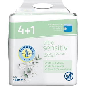 Penaten Baby Ultra Sensitiv chusteczki 5 x 56 szt 