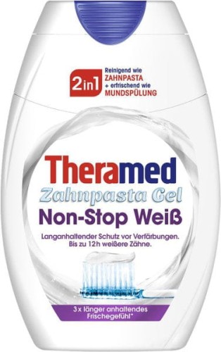 Theramed 2 w 1 Non-Stop Weib Zahnpasta Gel 75 ml