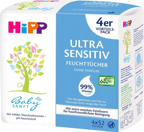 Hipp Sensitive chusteczki nawilżane dla dzieci