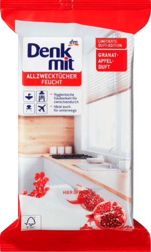Denkmit ściereczki czyszczące granat, jabłko 50szt