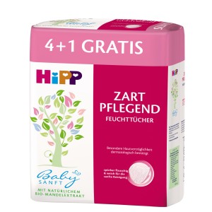 Hipp chusteczki nawilżane dla dzieci 5 x 56 szt