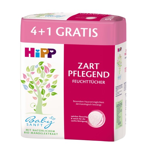 Hipp chusteczki nawilżane dla dzieci 5 x 56 szt
