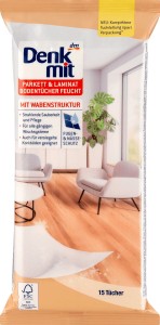 Denkmit parkiet, laminat ściereczki mokre 15 szt