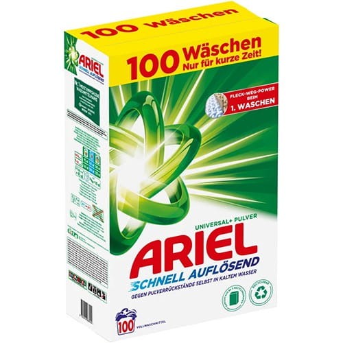 Ariel Universal+ proszek do białego 100 pr - 6,5kg