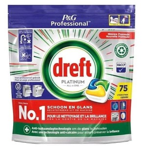 Dreft Platinum Citrus kapsułki do zmywarki 75 szt 