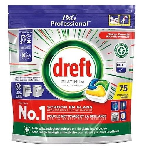Dreft Platinum Citrus kapsułki do zmywarki 75 szt