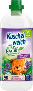 Kuschelweich liliowo-lawendowy płyn 40 pr - 1 L