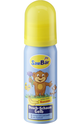 Saubar bananowa pianka do kąpieli dla dzieci 48 ml
