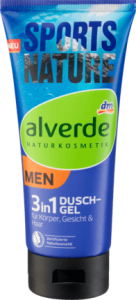 Alverde Men Sport żel do kąpieli 3 w 1 200 ml