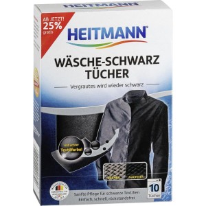 Heitmann chusteczki przywracające czerń 10 szt