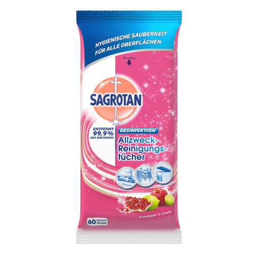 Sagrotan chusteczki do czyszczenia granat 60 szt